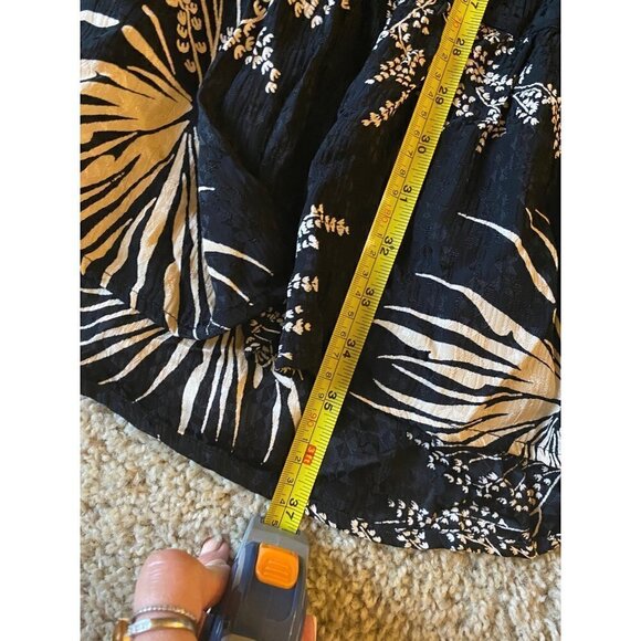 Ba & sh Eugenie Floral Tie Neck Long Sleeve Babydoll Dress size 1 - Picture 8 of 10